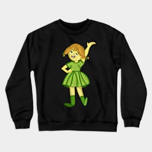 The Girl in Green Delight Crewneck Sweatshirt